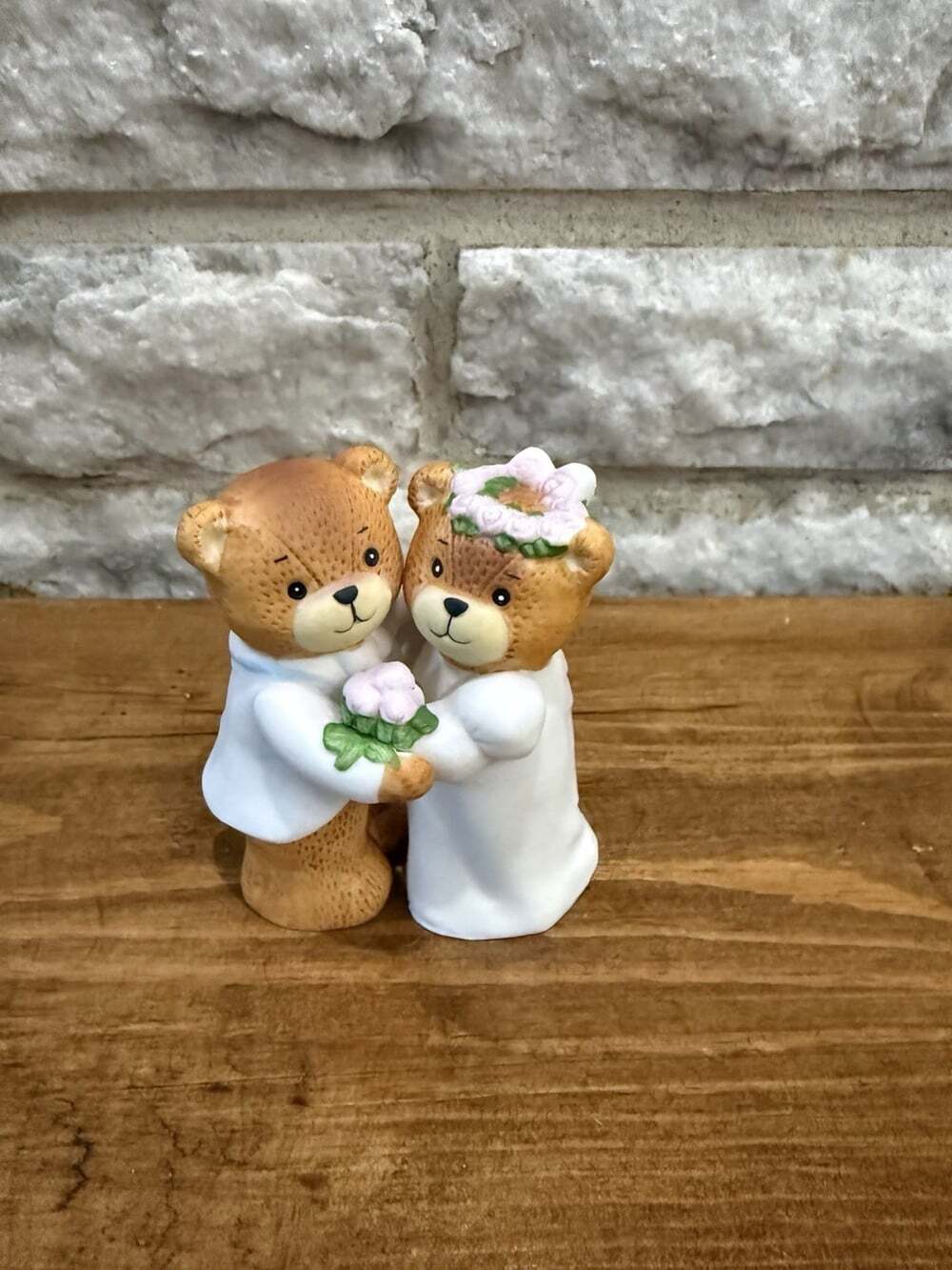 Enesco Lucy And Me Bears wedding couple Vintage Brand New 1980